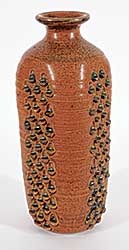 #2216 ~ Ceramic Arts Calgary - Untitled - Brown Grater Vase