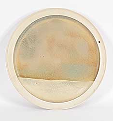 #2325 ~ Liske - Untitled - Large Two Toned Beige Plate