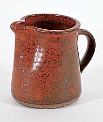 #2351 ~ School - Untitled - Small Rust Speckled Pitcher