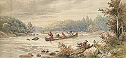 #176 ~ Verner - Algonquins Shooting the Rapids, Muskoka
