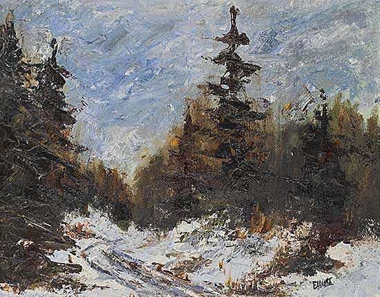 #1105 ~ Elliott - Untitled - Snowy Road #1105 ~ Elliott - Untitled - Snowy Road