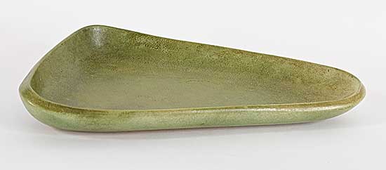 #1239 ~ Lindoe - Untitled - Olive Triangular Platter