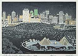 #1413 ~ Weber - City by Night, Edmonton  #49/100