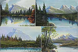 #1430 ~ Wride - Group of 4 Works
