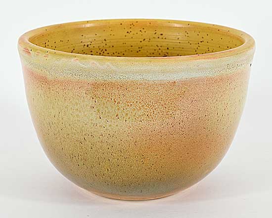 #1189 ~ Lindoe - Untitled - Yellow Gradient Bowl