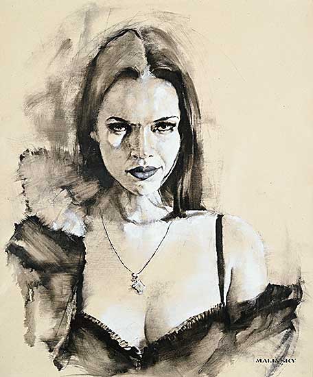 #1201 ~ Malinsky - Untitled - Portrait of a Woman