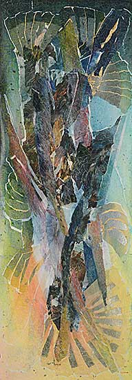 #2242 ~ Ikemura - A Gold Leaf Phoenix Dances