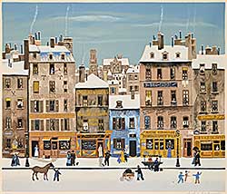#2176 ~ Delacroix - Untitled - French Street Scene  #109/150