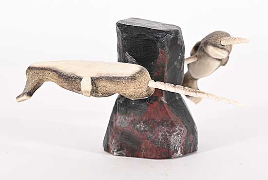 #1196 ~ Kaudlin - Untitled - Bone Narwhales #1196 ~ Kaudlin - Untitled - Bone Narwhales