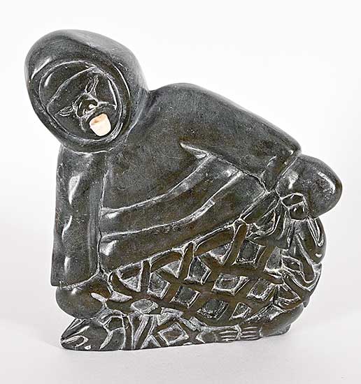 #1067 ~ Inukpuk - Untitled - Fisherman with Pipe #1067 ~ Inukpuk - Untitled - Fisherman with Pipe