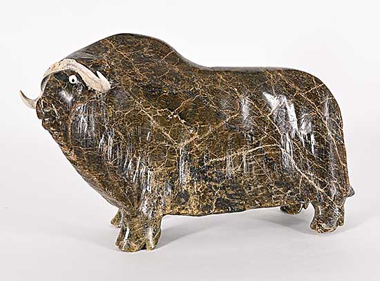 #1072 ~ Ipellie - Untitled - Proud Muskox #1072 ~ Ipellie - Untitled - Proud Muskox
