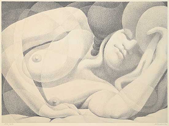 #1372 ~ Lindner - Untitled - Resting Nude #240/250 #1372 ~ Lindner - Untitled - Resting Nude #240/250