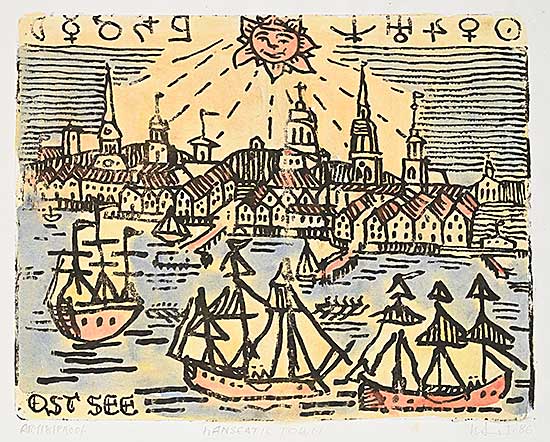 #1418 ~ Siebner - Hanseatic Town #Artist's Proof #1418 ~ Siebner - Hanseatic Town #Artist's Proof
