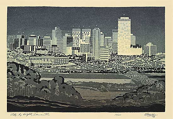 #1440 ~ Weber - City by Night, Edmonton #23/220 #1440 ~ Weber - City by Night, Edmonton #23/220