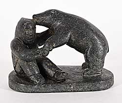 #1004 ~ Aklok - Untitled - Man and Bear #1004 ~ Aklok - Untitled - Man and Bear