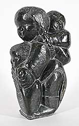 #1041 ~ Saumik - Untitled - Inuk with Children #1041 ~ Saumik - Untitled - Inuk with Children