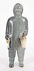 #1091 ~ Kanangnaq Ahlooloo - Untitled - Man with Rope and Bag #1091 ~ Kanangnaq Ahlooloo - Untitled - Man with Rope and Bag