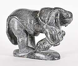 #1186 ~ Irqumia - Untitled - Mother Stooped Over Child