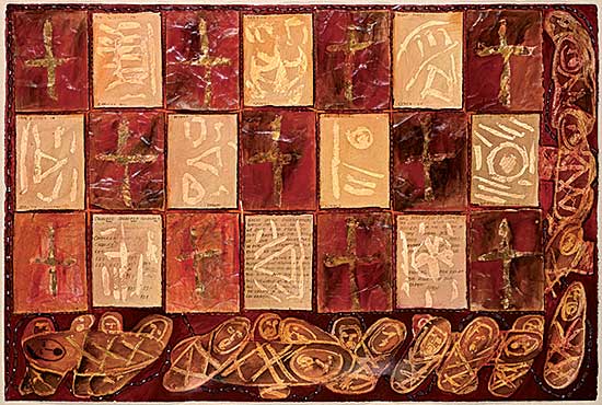 #36 ~ Cardinal-Schubert - Counter Pane #36 ~ Cardinal-Schubert - Counter Pane