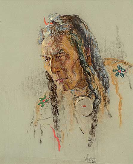 #55 ~ de Grandmaison - Untitled - Man with Braids #55 ~ de Grandmaison - Untitled - Man with Braids