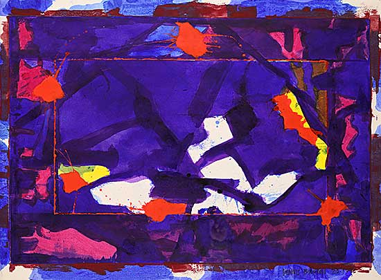 #409 ~ Burton - Untitled - Purples and Oranges #409 ~ Burton - Untitled - Purples and Oranges
