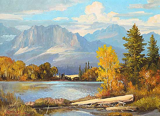 #413 ~ Crockford - Mount Yamnuska and Chilver Lake, Seebe, Alberta #413 ~ Crockford - Mount Yamnuska and Chilver Lake, Seebe, Alberta