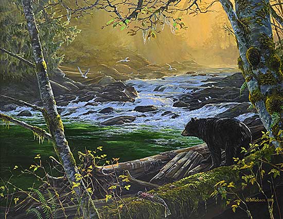 #456 ~ Hobson - Black Bear at the Fishing Hole #456 ~ Hobson - Black Bear at the Fishing Hole