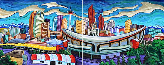 #490 ~ Peters - Calgary [Diptych]