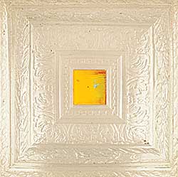#228 ~ Harms - Untitled - Yellow, Blue and Red in Ornate Acrylic Frame #228 ~ Harms - Untitled - Yellow, Blue and Red in Ornate Acrylic Frame
