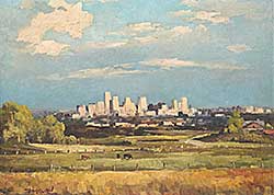 #414 ~ Crockford - Glimpse of the Cruel City [Calgary - from bearspaw Heights]
