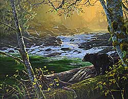 #456 ~ Hobson - Black Bear at the Fishing Hole #456 ~ Hobson - Black Bear at the Fishing Hole