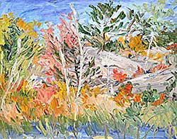 #509 ~ Steinhoff - Georgian Bay Shoreline with Birches #509 ~ Steinhoff - Georgian Bay Shoreline with Birches