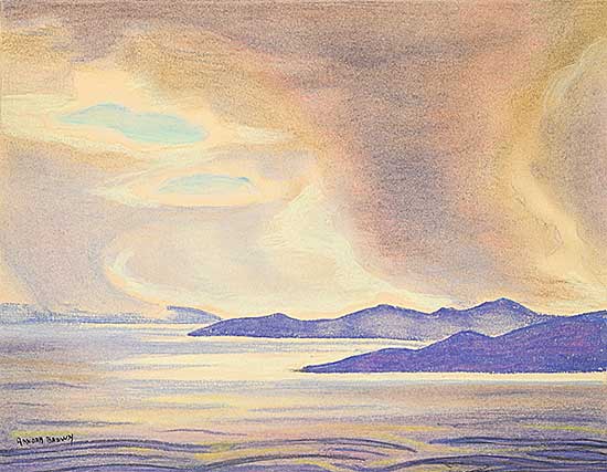 #2037 ~ Brown - Floating Clouds after Rain