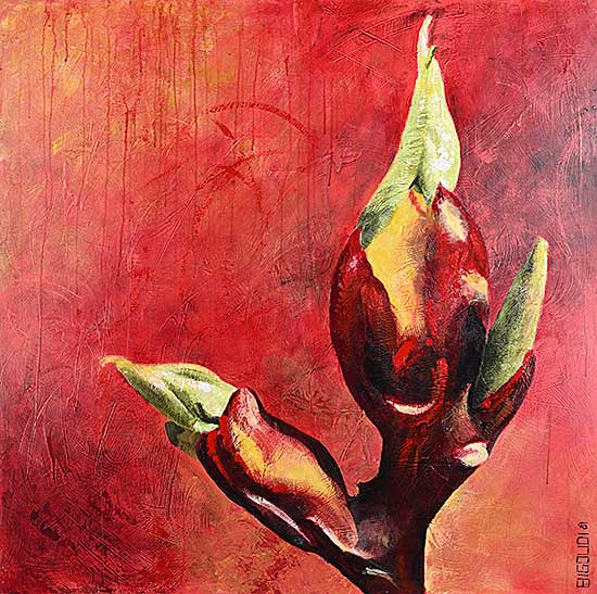 #2290 ~ Ouellet - Untitled - Flower Bud