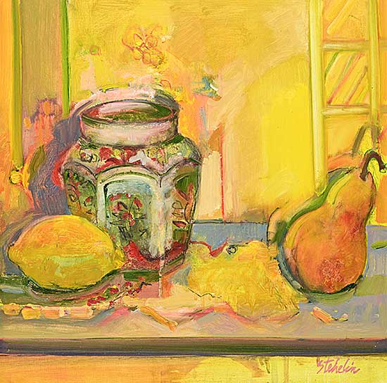 #2357 ~ Stehelin - Untitled - Lemon, Jar and Pear