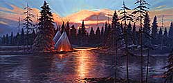 #2018 ~ Berg - Untitled - Sunset Over the River #2018 ~ Berg - Untitled - Sunset Over the River
