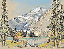 #2144 ~ Goodall - Untitled - A View of the Mountains in Springtime