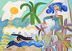 #2160 ~ Hawkins - Woman with a Cat