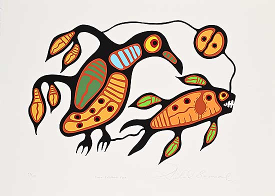 #1248 ~ Bedwash - Loon Catching Fish  #53/110