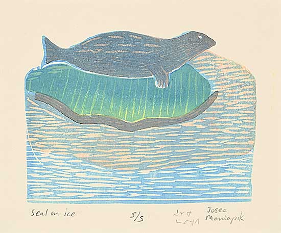 #1316 ~ Maniapik - Seal on Ice  #5/5