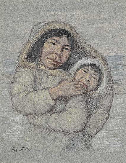 #1332 ~ Noeh - Untitled - Mother and Child