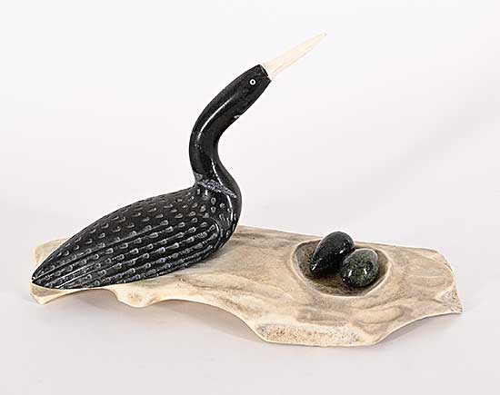 #1357 ~ Panigayak - Untitled - Loon and Nest