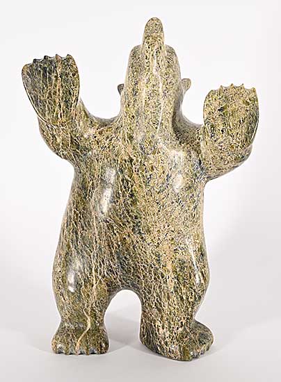 #1393 ~ School - Untitled - Bear at Attention