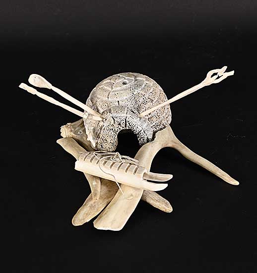 #1412 ~ School - Untitled - Igloo and Sled