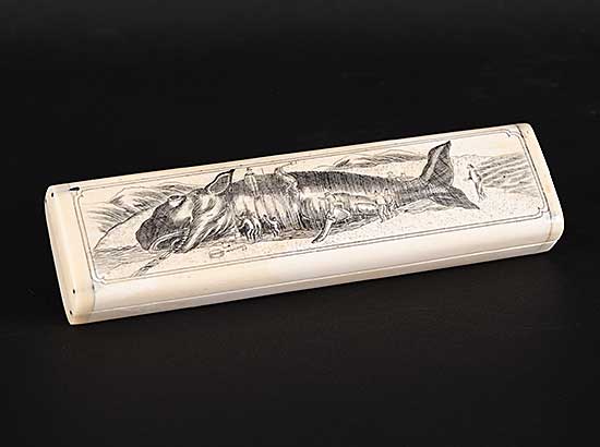 #1424 ~ School - Untitled - Scrimshaw Box