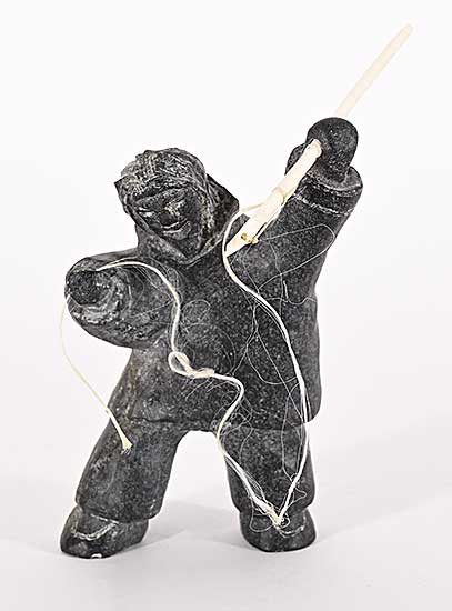 #1430 ~ School - Untitled - Inuk with Spear