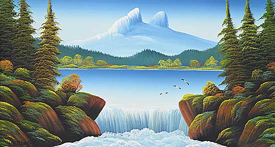 #1529 ~ Flexhaug - Untitled - Gulls Above the Falls