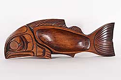 #1264 ~ George - Untitled - Salmon Bowl