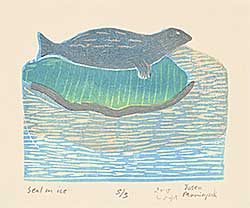 #1316 ~ Maniapik - Seal on Ice  #5/5