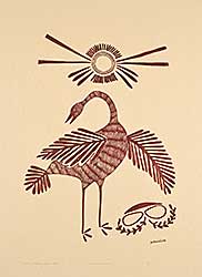 #1324 ~ Nanogak - Crane and Sun  #5/50